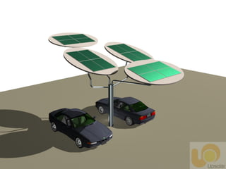 3500 Watt Shaded Parking Structure (Grid-Tie)
16-220 Watt Poly PV Modules
 