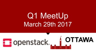 Q1 MeetUp
March 29th 2017
 