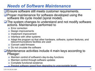 Introduction to software development, operation, maintenance | PDF