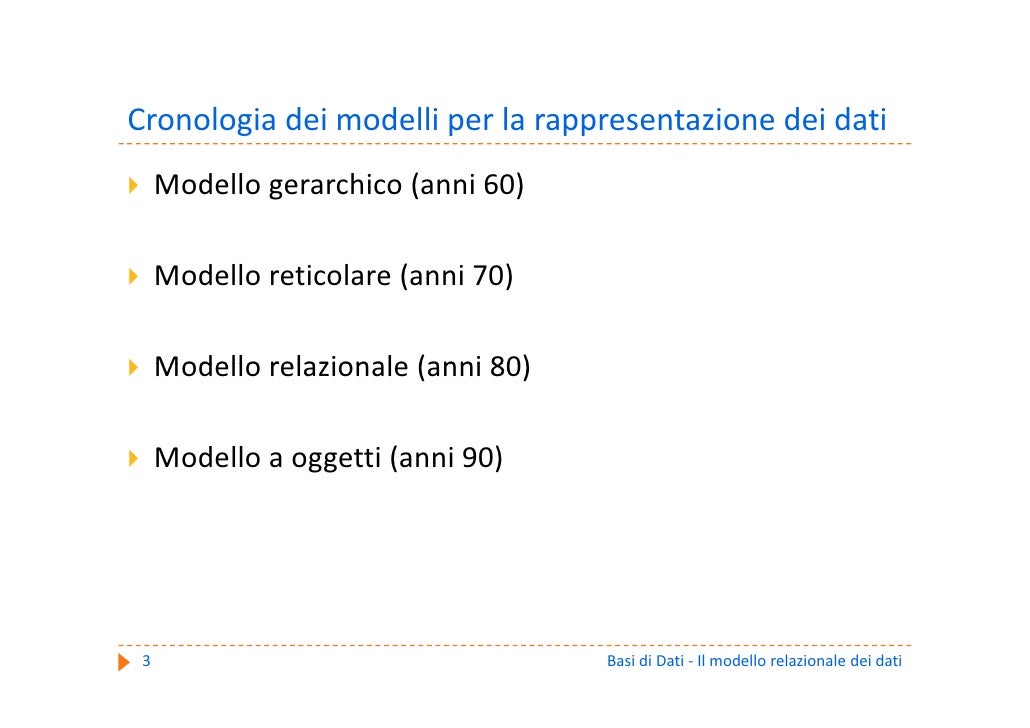 Basi di Dati C1 Il modello relazionale dei dati