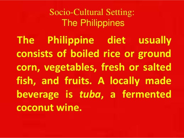 philippines socio cultural setting cultural setting