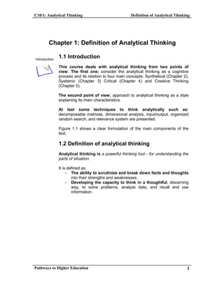 C10 1 Analytical Thinking | PDF