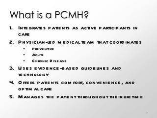 Pcmh Definition Patient-Centered Medical Home: The Call to Action | PPT