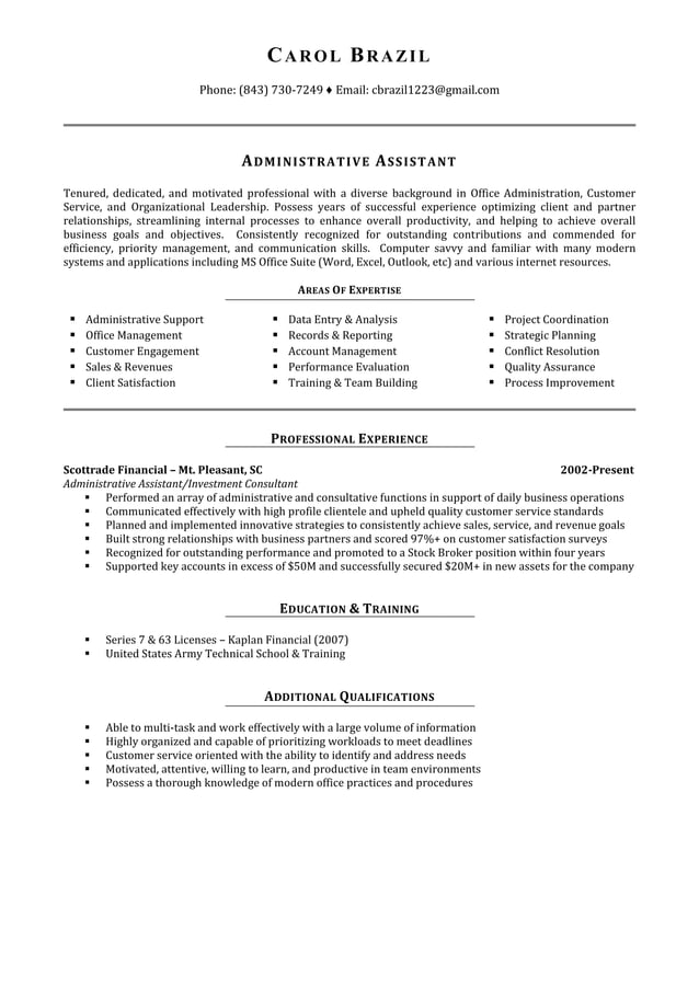 CAROL BRAZIL3 Resume PDF - CAROL BRAZIL3 Resume 1 638 