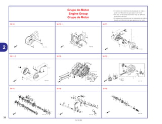 38
15.10.00
2
Grupo do Motor
Engine Group
Grupo de Motor
• O número de referência na ilustração do índice
pode ser diferente da que aparece no texto.
• Ref. No. on the index ilustration may be different
from that in the text.
• El número de referencia en la ilustración de índices
puede ser diferente del que aparece en el texto.
M-10 M-10.1 M-11
M-11.1 M-12 M-13
M-14 M-15 M-16
 