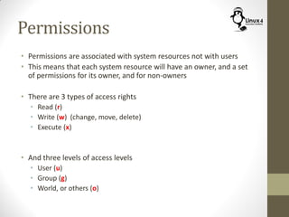 Course 102: Lecture 14: Users and Permissions | PDF