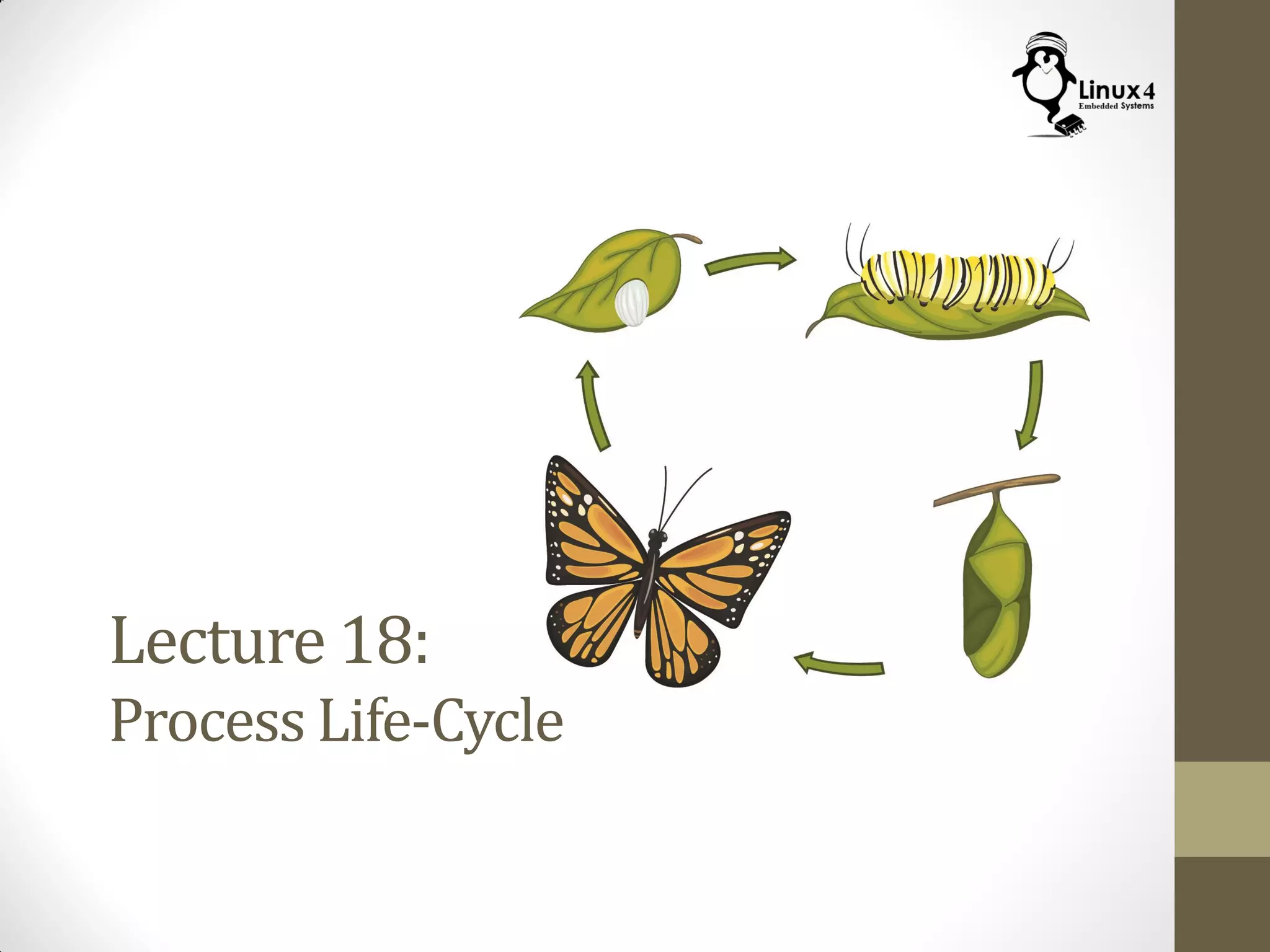 Lecture 18:
Process Life-Cycle
 