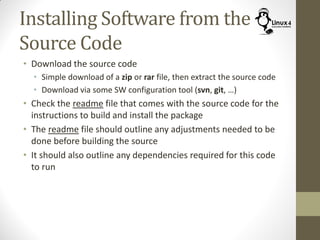 Course 102: Lecture 22: Package Management | PDF