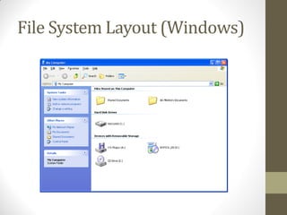 File System Layout (Windows)
 