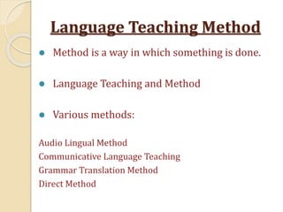 Communicative Language Teaching | PPT