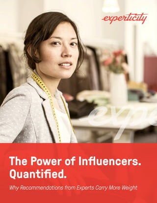 The Power of Influencers.
Quantified.
Why Recommendations from Experts Carry More Weight
 