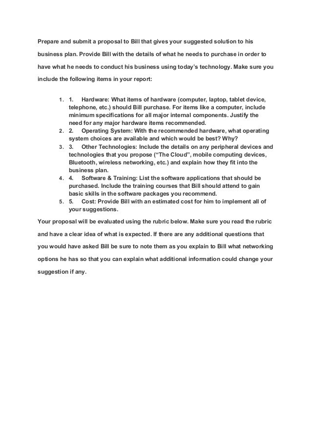 Introduction to computers assignment 4 business start up proposal 05 picture
