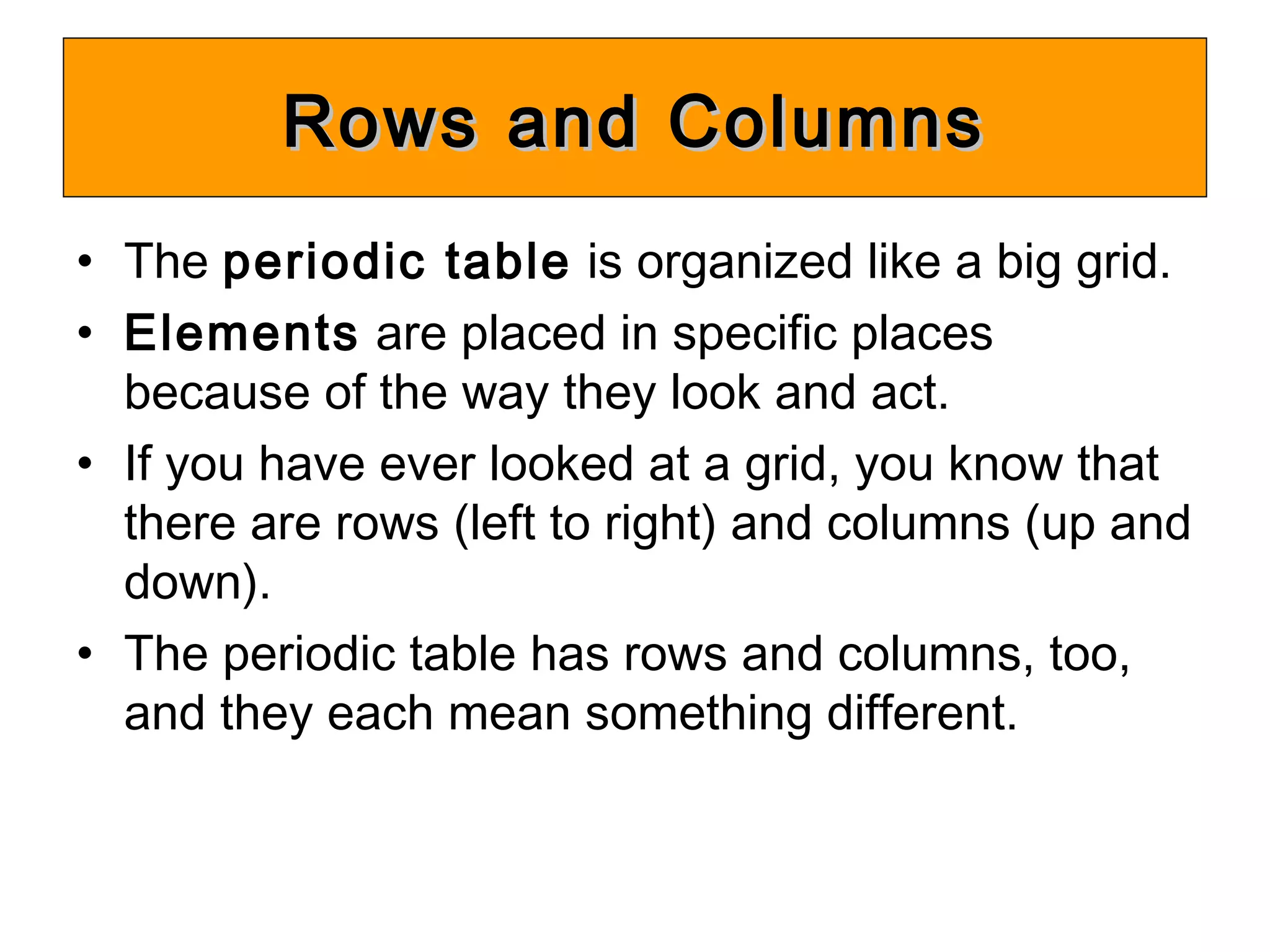 C1 1.4 periodic table | PPT