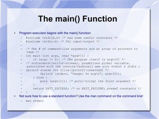 C for Java programmers (part 1) | PPT