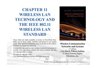 Comprehensive Overview of Wireless LAN Technology and IEEE 802.11 ...
