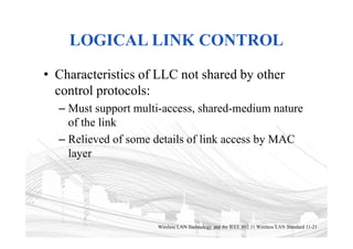 Comprehensive Overview of Wireless LAN Technology and IEEE 802.11 ...