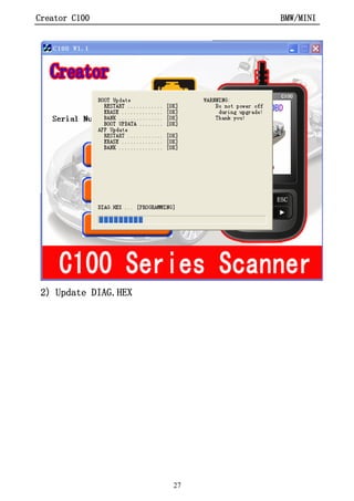 BMW Creator C110 code reader scanner user manual | PDF