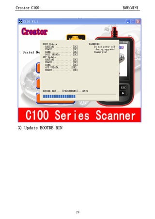BMW Creator C110 code reader scanner user manual | PDF