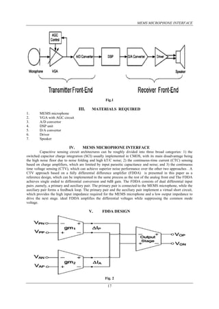 MEMS MICROPHONE INTERFACE | PDF