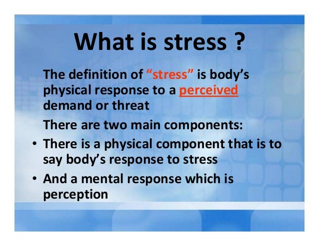 Definition For Stress Management Definition For Stress Management