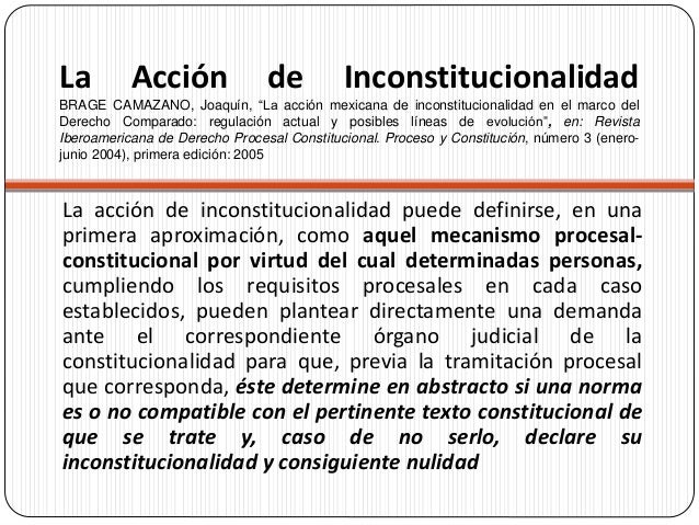 C 1 1 la accion de inconstitucionalidad