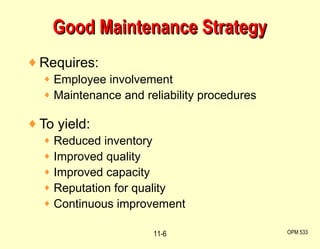 C11 maintenance | PPT