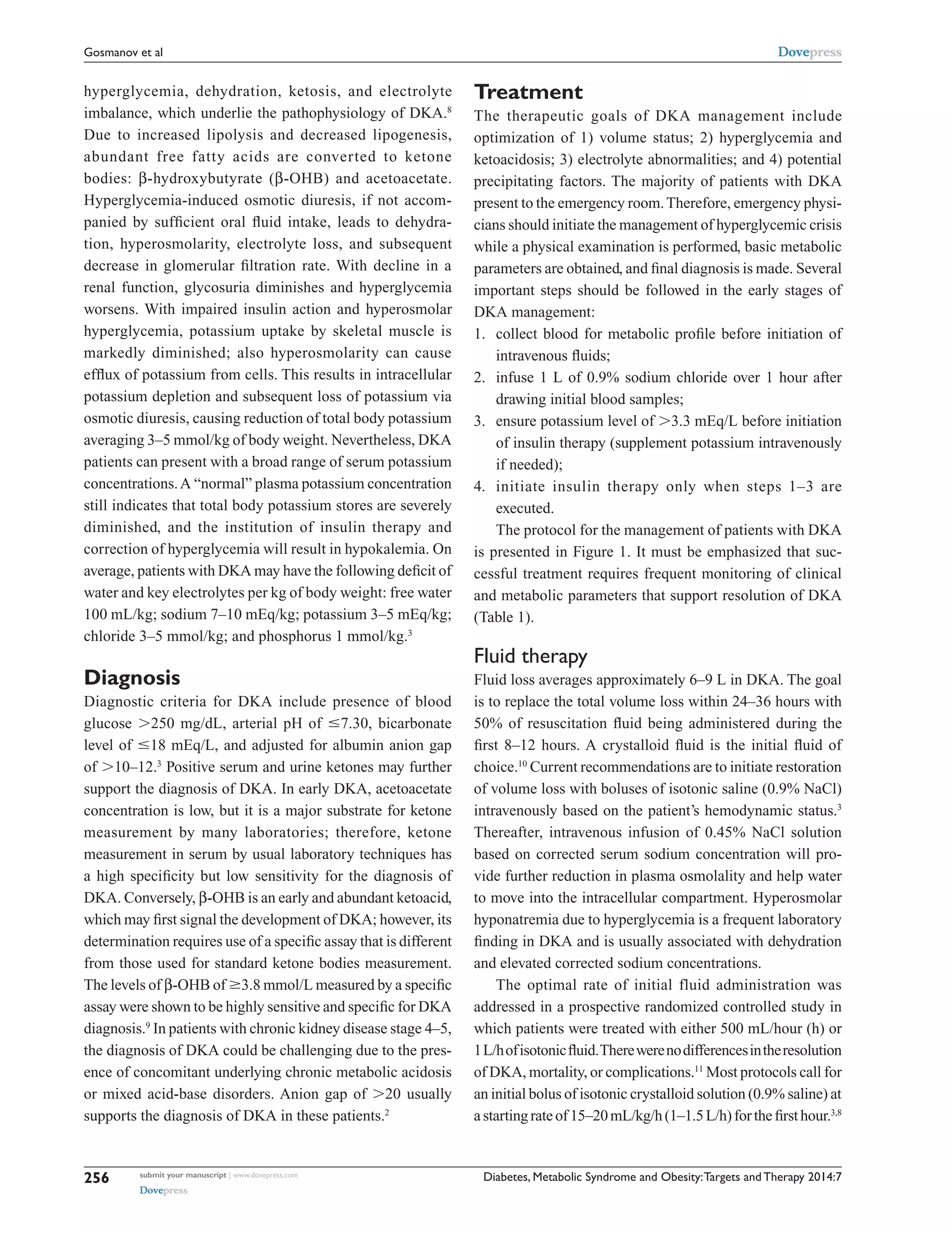 C11 management of adult diabetic ketoacidosis | PDF