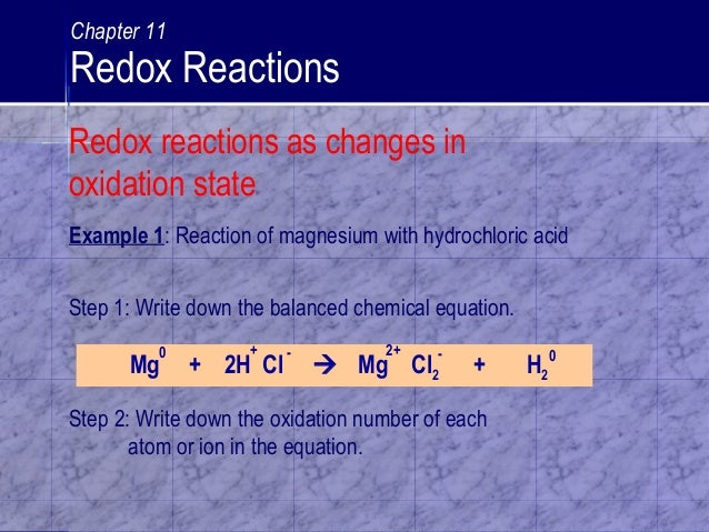 C11 Redox Reactions