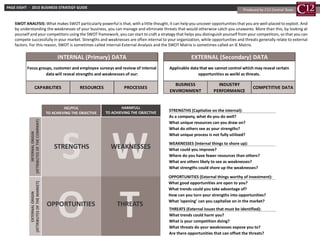 Strategic Planning Guide - a resource from the C12 Group | PDF