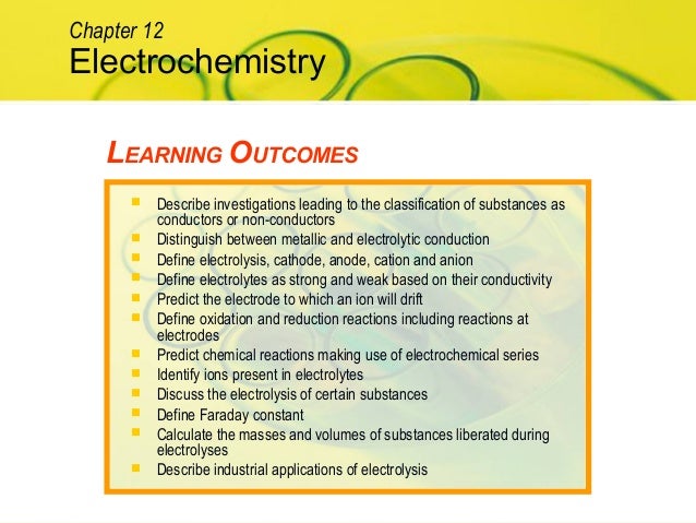 Electrochemistry