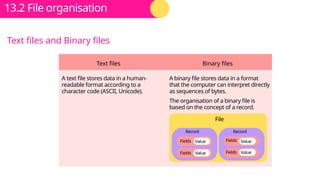 File Representation Comprehensive Overview of Data Types, File Organisation, and Real ...