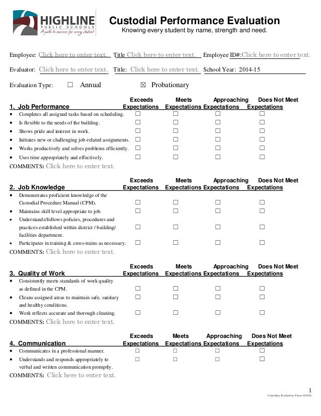 Custodial Work Schedule Template - Best Template Ideas
