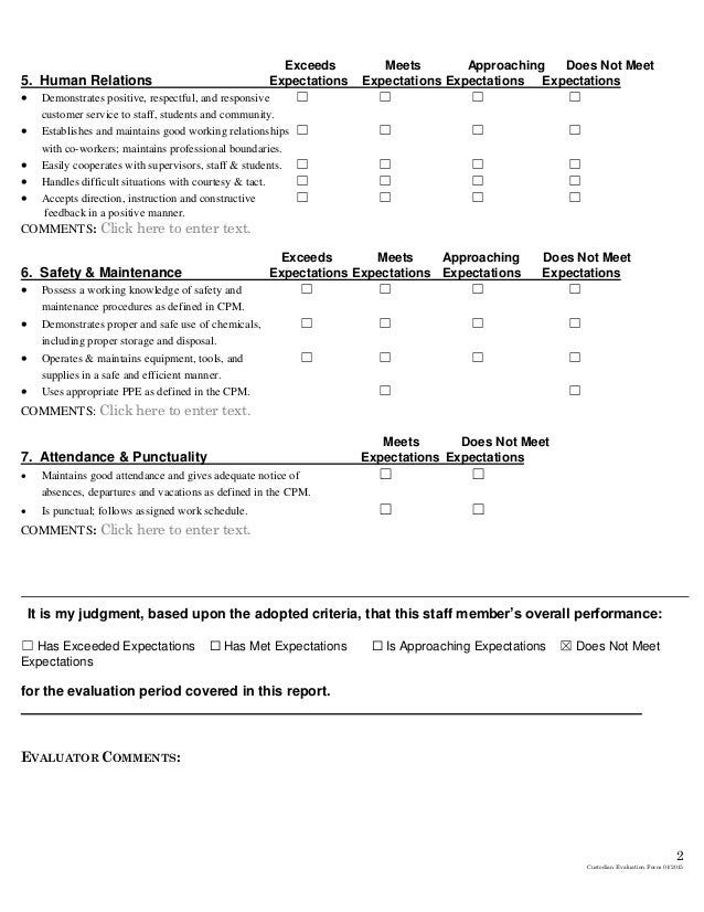 custodial evaluation template 022015