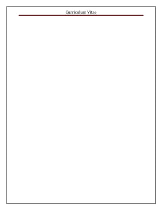 Curriculum Vitae
 