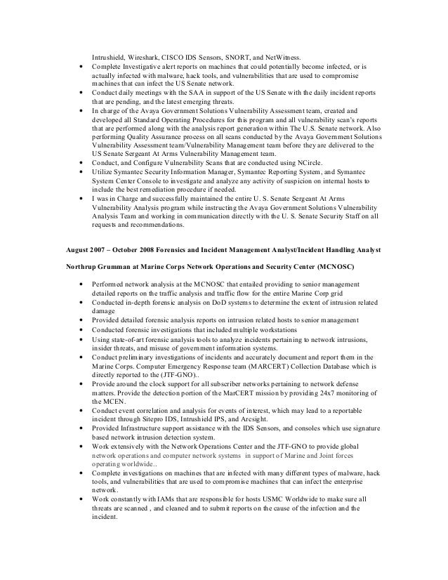 Updated Senior Cyber Intel Security Analyst