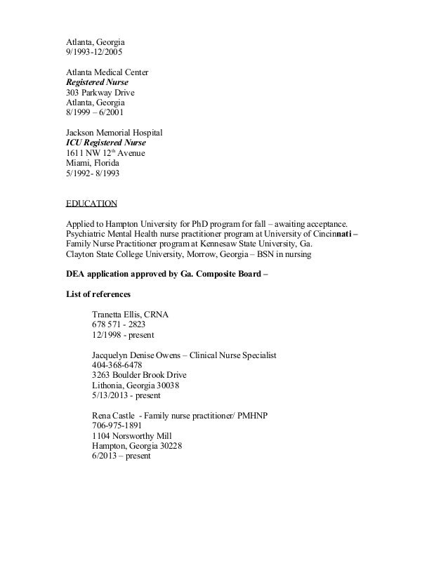 psych nurse resumes
