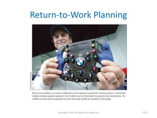 Return-to-Work Planning
13-27
Copyright © 2021 by Nelson Education Ltd.
 