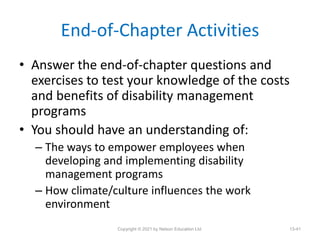 End-of-Chapter Activities
• Answer the end-of-chapter questions and
exercises to test your knowledge of the costs
and bene...