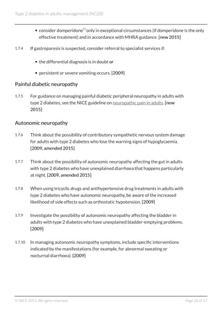 C13 nice type 2 diabetes in adults management 2015 | PDF