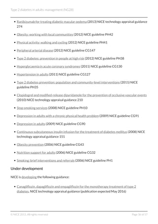 C13 nice type 2 diabetes in adults management 2015 | PDF