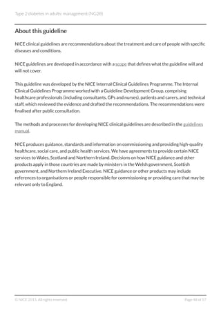 C13 nice type 2 diabetes in adults management 2015 | PDF