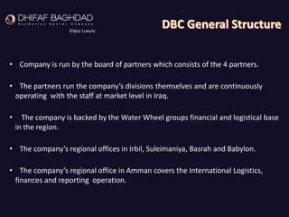 DHIFAF BAGHDAD company presenation | PDF