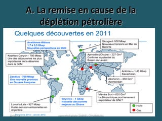 A. La remise en cause de laA. La remise en cause de la
déplétion pétrolièredéplétion pétrolière
10/09/13 copyright Kattalin GABRIEL-OYHAMBURU
 