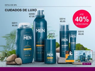 págs. 124-125
ATÉ
40%DESCONTO
CUIDADOS DE LUXO
ESTILO DE SPA
32015
€6,95
32014
€9,95
32013
€4,45
32009
€7,95
32011
€4,95
 