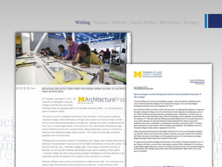 Writing / Design / Website / Social Media / Marketing / Strategy
 