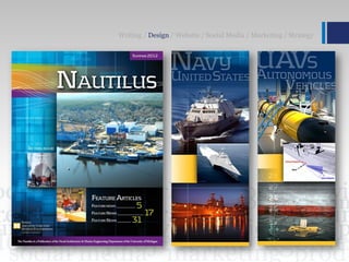 Writing / Design / Website / Social Media / Marketing / Strategy
 