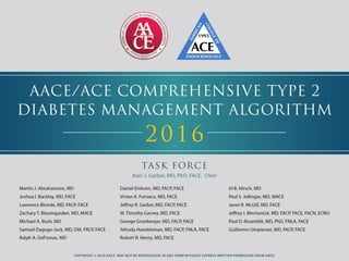 C15 aace  ace comprehensive type 2 diabetes management algorithm 2016