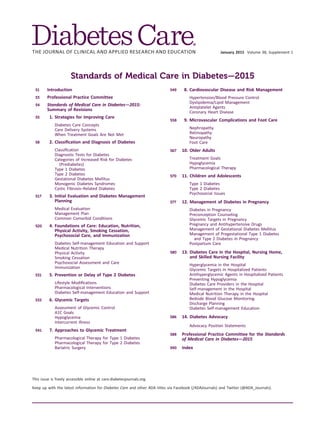 C15 ada diabetes care 2015 | PDF