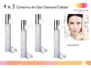 4 x 3 Contorno de Ojos Diamond Cellular




                                                              Cod.22419




 2011-11-08        Copyright ©2011 by Oriflame Cosmetics SA               24
 