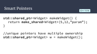 Parallelism
std::vector<int> v = {1,2,3,4,5};
auto times3 = [](int i) { return i * 3;};
std::transform(std::par, v.begin()...